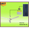 Home use large effective area 3 matal blades solar dc ceiling fan prices for solar panels